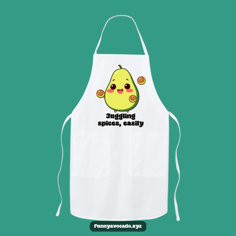 Funny Avocado Apron: Kitchen Juggling Act, Perfect Funny Gift for Cooks