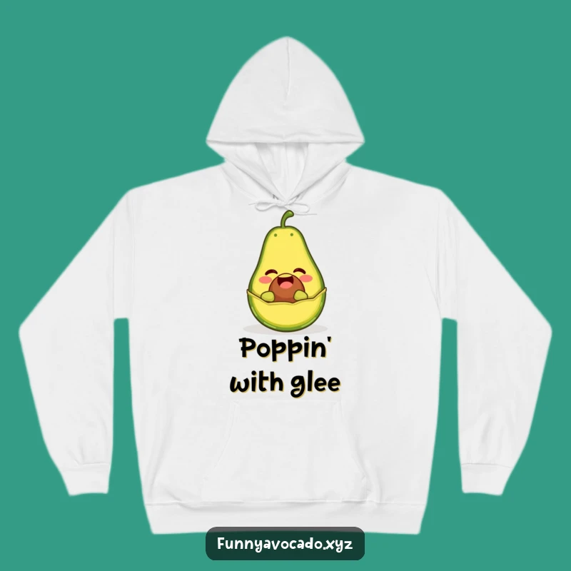 Funny Giggling Avocado Hoodie: Cozy Surprise Comedy for a Fun Gift