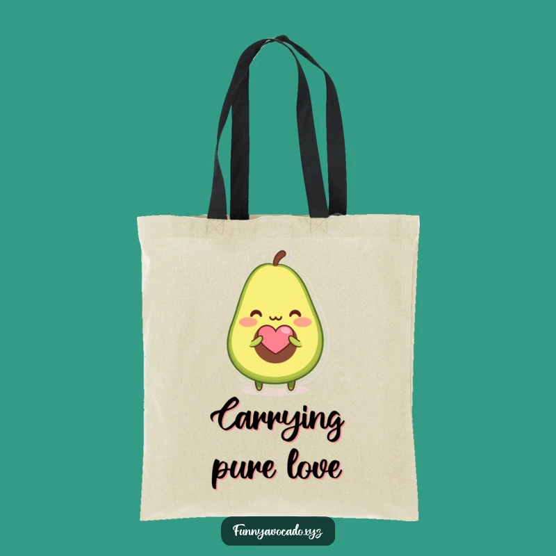 Funny Blushing Avocado Tote Bag: Carry Sweetness and Love Everywhere Gift